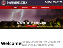 Tablet Screenshot of bpoweredelectric.com